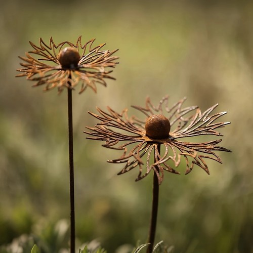 Cornflower garden stake iron - stake,