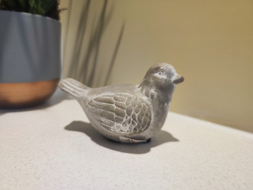 Stone cement bird - bird, garden
