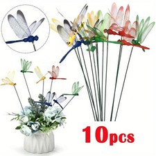 10Pcs Dragonfly Garden Stakes