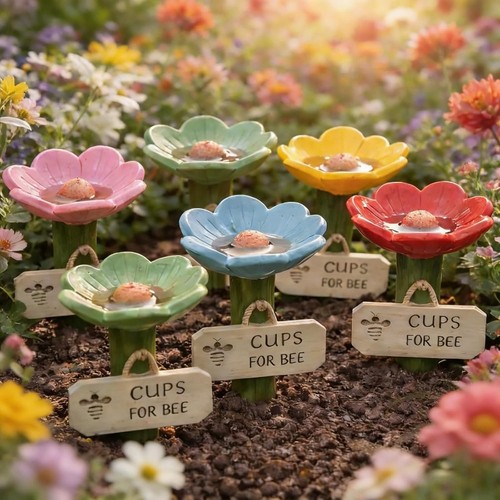 Flower shaped resin - flower-shaped, bee