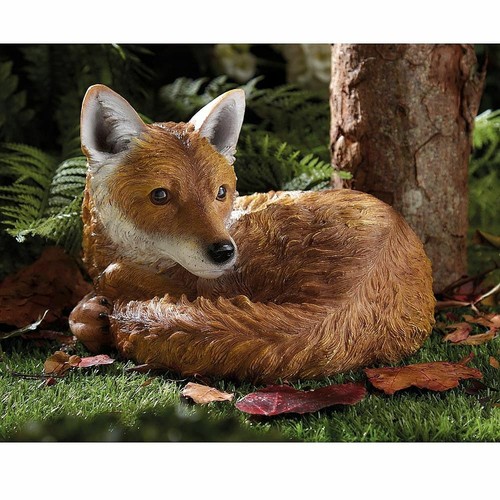 Realistic red fox garden - realistic,