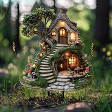 FAIRY TREE HOUSE PLANT POT